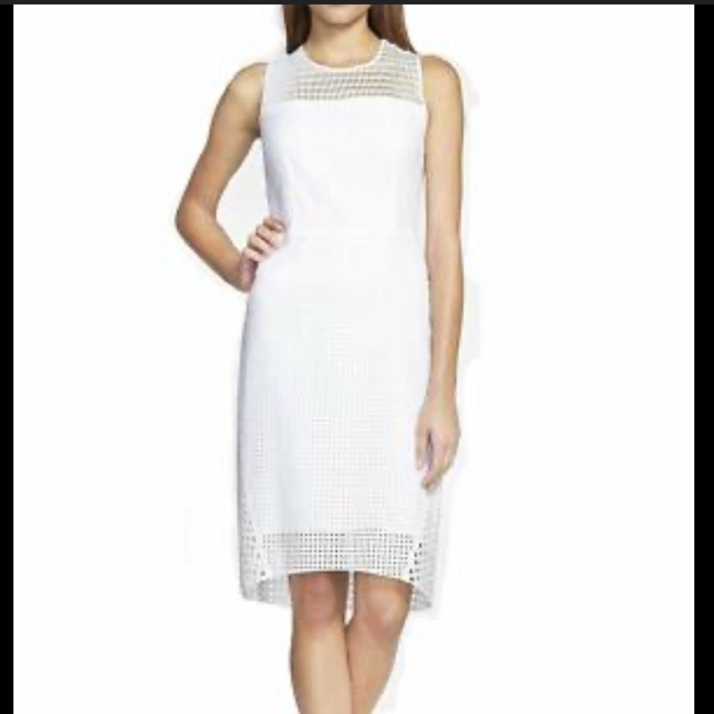 Elle Tahari Ophelia white lace dress 26412